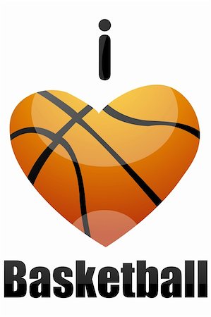 simsearch:858-03049840,k - illustration of i love basketball Photographie de stock - Aubaine LD & Abonnement, Code: 400-04748821