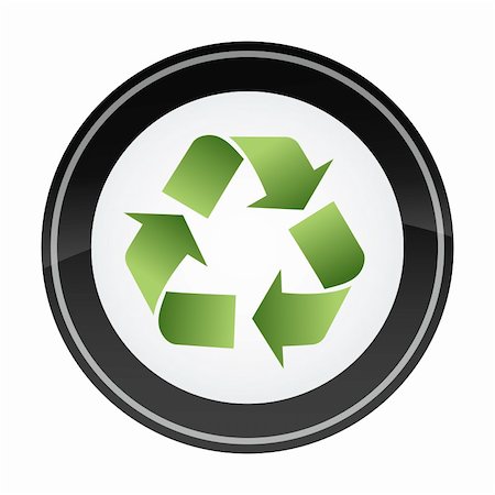 simsearch:400-04384469,k - illustration of circular recycle icon on isolated background Stock Photo - Budget Royalty-Free & Subscription, Code: 400-04748841