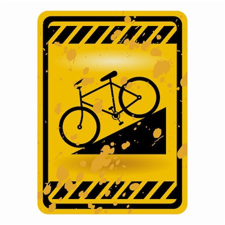 pnog (artist) - Downhill bicycle sign isolated over white Foto de stock - Super Valor sin royalties y Suscripción, Código: 400-04749214