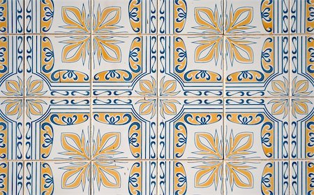 simsearch:400-08962382,k - Detail of Portuguese glazed tiles. Stock Photo - Budget Royalty-Free & Subscription, Code: 400-04749470