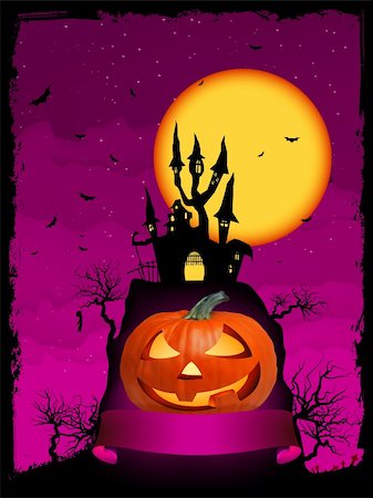 simsearch:400-04214856,k - Halloween pumpkin with ribbon. EPS 8 vector file included Fotografie stock - Microstock e Abbonamento, Codice: 400-04749695