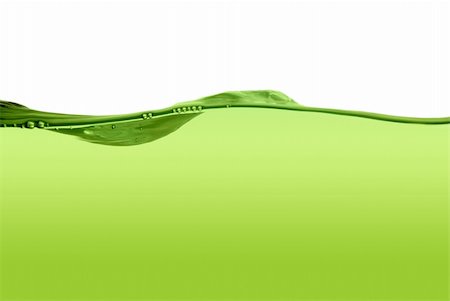 Green water line isolated on a white background. Stock Photo - Budget Royalty-Free & Subscription, Code: 400-04740025