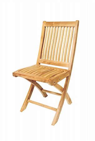 simsearch:400-04683565,k - Wooden chair isolated on a white background Stock Photo - Budget Royalty-Free & Subscription, Code: 400-04740256