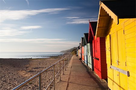 simsearch:400-06638821,k - Beach huts on the Cromer beach in Great Britain Stock Photo - Budget Royalty-Free & Subscription, Code: 400-04740321
