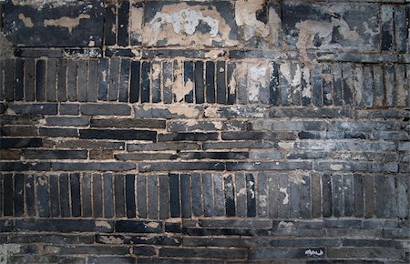 simsearch:400-05058727,k - Close up of lack grungy brick wall Stock Photo - Budget Royalty-Free & Subscription, Code: 400-04740865