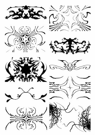 Vector illustration of abstract vector design elements Stock Photo - Budget Royalty-Free & Subscription, Code: 400-04741289