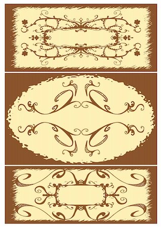simsearch:400-04903314,k - Floral Vintage frame, vector illustration Stock Photo - Budget Royalty-Free & Subscription, Code: 400-04741298