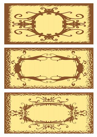 simsearch:400-04004643,k - Floral Vintage frame, vector illustration Stock Photo - Budget Royalty-Free & Subscription, Code: 400-04741299