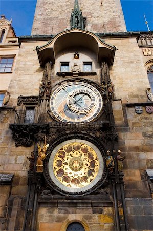simsearch:6129-09045046,k - Fascinating very old Prague Astronomical Clock -Prague Orloj Foto de stock - Royalty-Free Super Valor e Assinatura, Número: 400-04741733