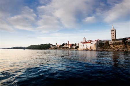 A fortified town - the coast of Rab, Croatia Stock Photo - Budget Royalty-Free & Subscription, Code: 400-04741823