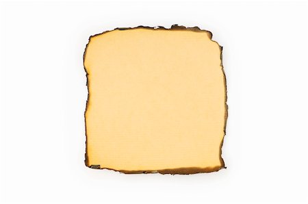 simsearch:400-04705445,k - Burnt paper isolated on the white background Foto de stock - Royalty-Free Super Valor e Assinatura, Número: 400-04742193