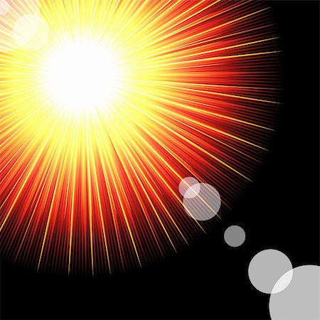 Light Sparkle with flares. Vector illustration Stock Photo - Budget Royalty-Free & Subscription, Code: 400-04742230