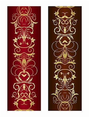 Vertical floral ornament and design elements. Vector Stock Photo - Budget Royalty-Free & Subscription, Code: 400-04742550