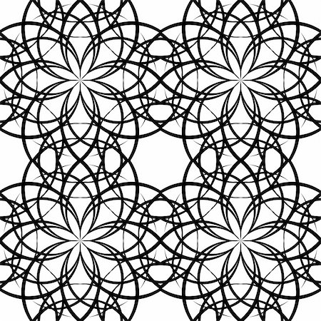 Illustration seamless tile ornate pattern - vector Stock Photo - Budget Royalty-Free & Subscription, Code: 400-04742762