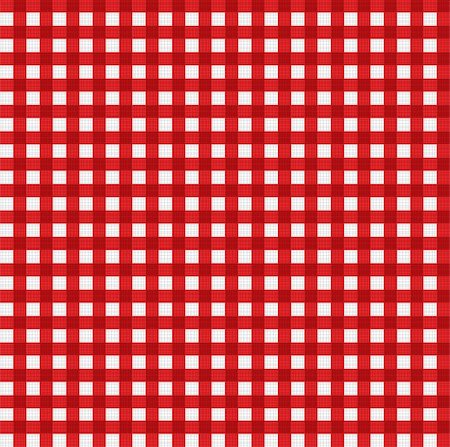red checked material - Illustration of pattern picnic tablecloth. Vector Stock Photo - Budget Royalty-Free & Subscription, Code: 400-04742786