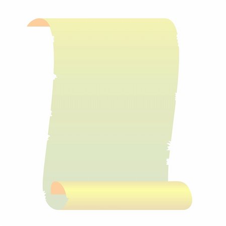 paper torn curl - Realistic illustration roll for manuscript - vector Stock Photo - Budget Royalty-Free & Subscription, Code: 400-04742788