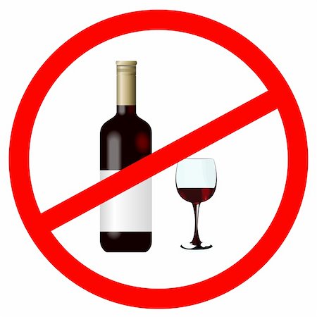 Vector illustration of sign stop alcohol Stock Photo - Budget Royalty-Free & Subscription, Code: 400-04742830