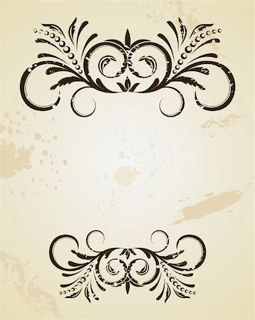 simsearch:400-04004643,k - Illustration of beautiful vintage template. Vector Stock Photo - Budget Royalty-Free & Subscription, Code: 400-04742844