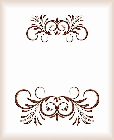 Illustration of beautiful vintage template. Vector Stock Photo - Budget Royalty-Free & Subscription, Code: 400-04742845