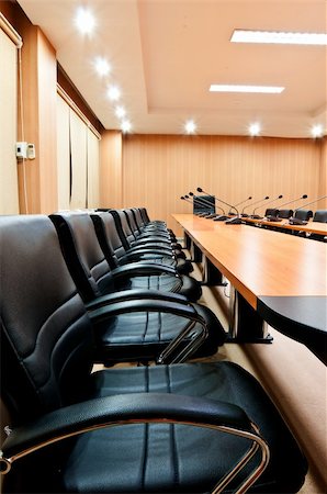 elegant tv room - empty seats in boardroom Stock Photo - Budget Royalty-Free & Subscription, Code: 400-04742958
