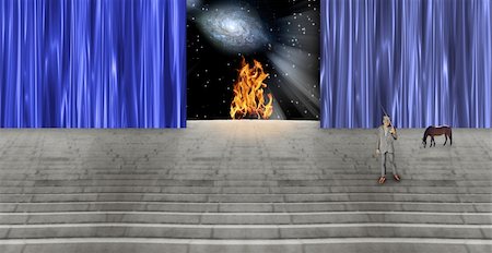 High Resolution  Surreal Stage Stock Photo - Budget Royalty-Free & Subscription, Code: 400-04743011