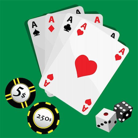 simsearch:400-07116344,k - vector set of some gambling icons Stock Photo - Budget Royalty-Free & Subscription, Code: 400-04743170