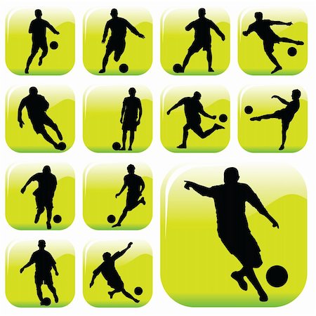 simsearch:400-04518843,k - vector set of a soccer players Stock Photo - Budget Royalty-Free & Subscription, Code: 400-04743212