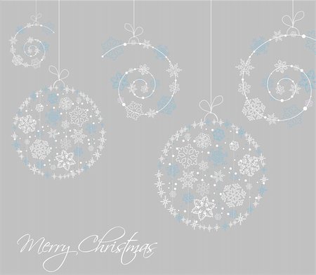 simsearch:400-04771465,k - Christmas balls in cartoon style. Vector illustration Stock Photo - Budget Royalty-Free & Subscription, Code: 400-04743231