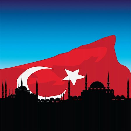 simsearch:400-05381430,k - vector cityscape of istanbul Stock Photo - Budget Royalty-Free & Subscription, Code: 400-04743402