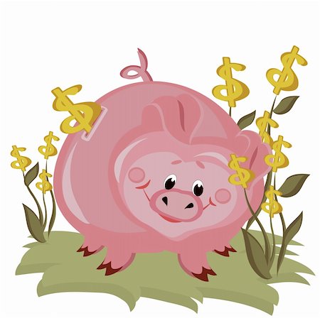 simsearch:614-03903063,k - Piggy bank Stock Photo - Budget Royalty-Free & Subscription, Code: 400-04743453