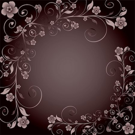 vector illustration of a floral ornament Stockbilder - Microstock & Abonnement, Bildnummer: 400-04743507