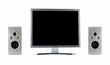 simsearch:400-04020281,k - lcd display and two columns on a white background Photographie de stock - Aubaine LD & Abonnement, Code: 400-04743795