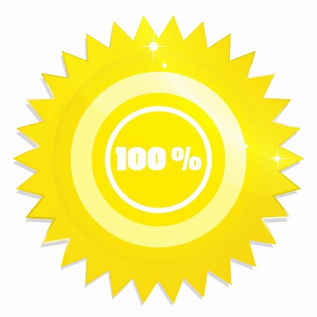 simsearch:400-05919545,k - Illustration of gold Guarantee Label on white background Stock Photo - Budget Royalty-Free & Subscription, Code: 400-04754107