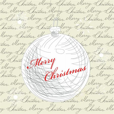 simsearch:400-07840610,k - Retro stylized christmas card Photographie de stock - Aubaine LD & Abonnement, Code: 400-04754902