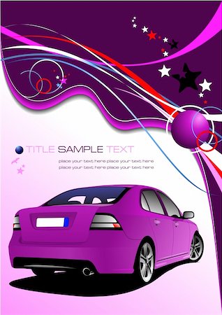 purple car - Purple business background with car image. Vector illustration Stock Photo - Budget Royalty-Free & Subscription, Code: 400-04755085