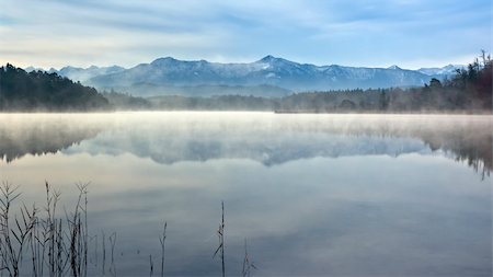 An image of the beautiful Alps at the Ostersee in Bavaria Germany Stock Photo - Budget Royalty-Free & Subscription, Code: 400-04755135