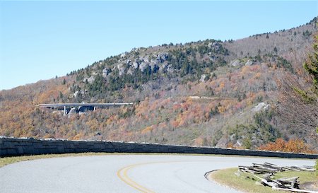 pictures of the blue ridge parkway in fall - Viaduct Bridge on Grandfather Mountain as Seen from Blue Ridge Parkway in North Carolina, USA. Stock Photo - Budget Royalty-Free & Subscription, Code: 400-04755712
