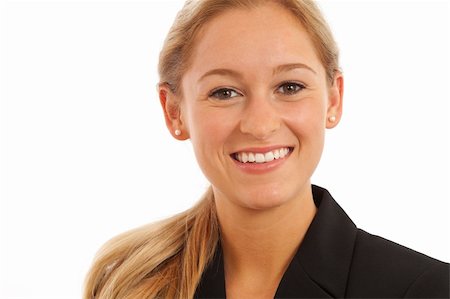 simsearch:400-04351235,k - Close up portrait of young girl in business suit Foto de stock - Super Valor sin royalties y Suscripción, Código: 400-04756148