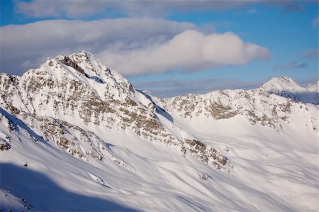 simsearch:6115-07109725,k - High mountain peak covered in snow. At Solden glacier, Austria. Photographie de stock - Aubaine LD & Abonnement, Code: 400-04756597