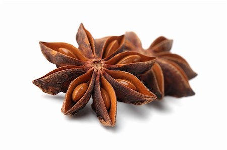 simsearch:400-04754857,k - Close-up of anise on white background. Shallow dof Stock Photo - Budget Royalty-Free & Subscription, Code: 400-04756713