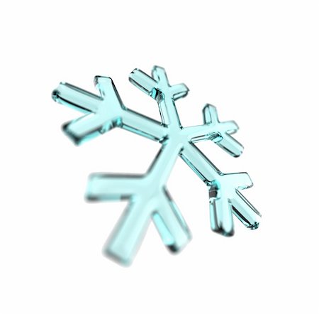 simsearch:400-05380726,k - blue snowflake on white isolated. 3d render Stock Photo - Budget Royalty-Free & Subscription, Code: 400-04756895