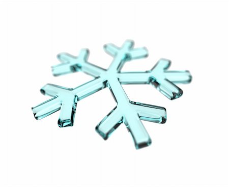 simsearch:400-05380726,k - blue snowflake on white isolated. 3d render Stock Photo - Budget Royalty-Free & Subscription, Code: 400-04756893