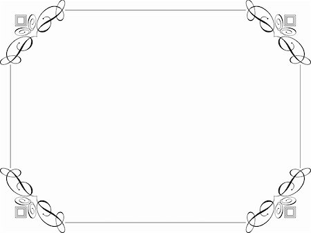 simsearch:400-04747052,k - Decorative border on a white background Stock Photo - Budget Royalty-Free & Subscription, Code: 400-04756910