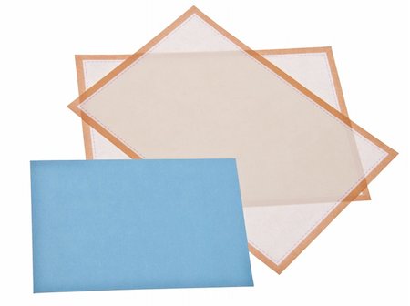 Stationery Set for Letter Writing Isolated on White with a Clipping Path. Perhaps for a Wedding, Baby Shower or Love Letter. Stock Photo - Budget Royalty-Free & Subscription, Code: 400-04757607