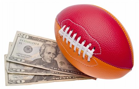 Youth  Sporting Gear with Money Represents the Cost of Youth Sports. Stock Photo - Budget Royalty-Free & Subscription, Code: 400-04758468