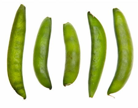 simsearch:400-05308926,k - Sugar Snap Peas  Isolated on white with a clipping path. Photographie de stock - Aubaine LD & Abonnement, Code: 400-04759006