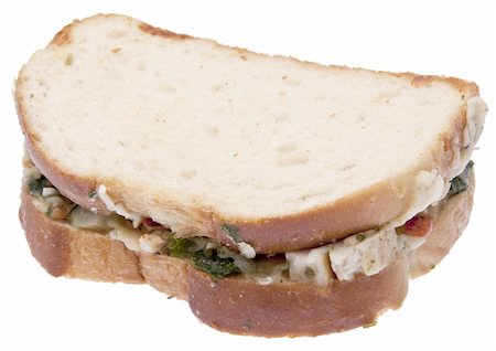 simsearch:400-04281267,k - Cheezy open panini sandwich isolated on white with a clipping path. Stock Photo - Budget Royalty-Free & Subscription, Code: 400-04759002