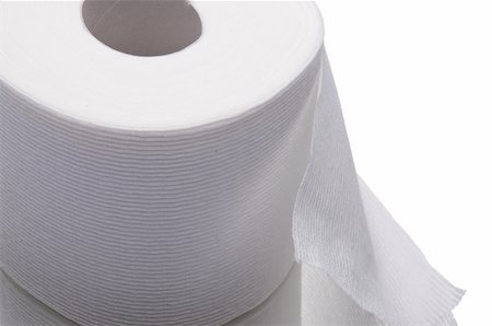 Toilet paper image with white background. Fotografie stock - Microstock e Abbonamento, Codice: 400-04759272