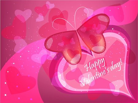 Festive valentine pink background, with shining heart patterns. Stock Photo - Budget Royalty-Free & Subscription, Code: 400-04759544