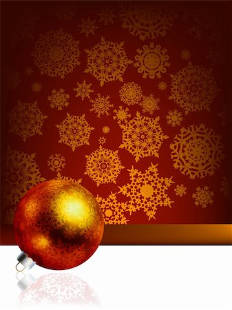 simsearch:400-04240721,k - Elegant christmas background with baubles. EPS 8 vector file included Stockbilder - Microstock & Abonnement, Bildnummer: 400-04759613